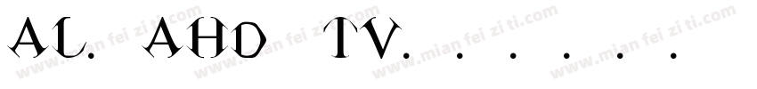 AL-AHD TV字体转换